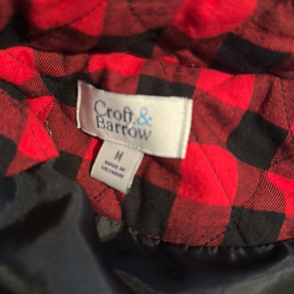 Red plaid vest
